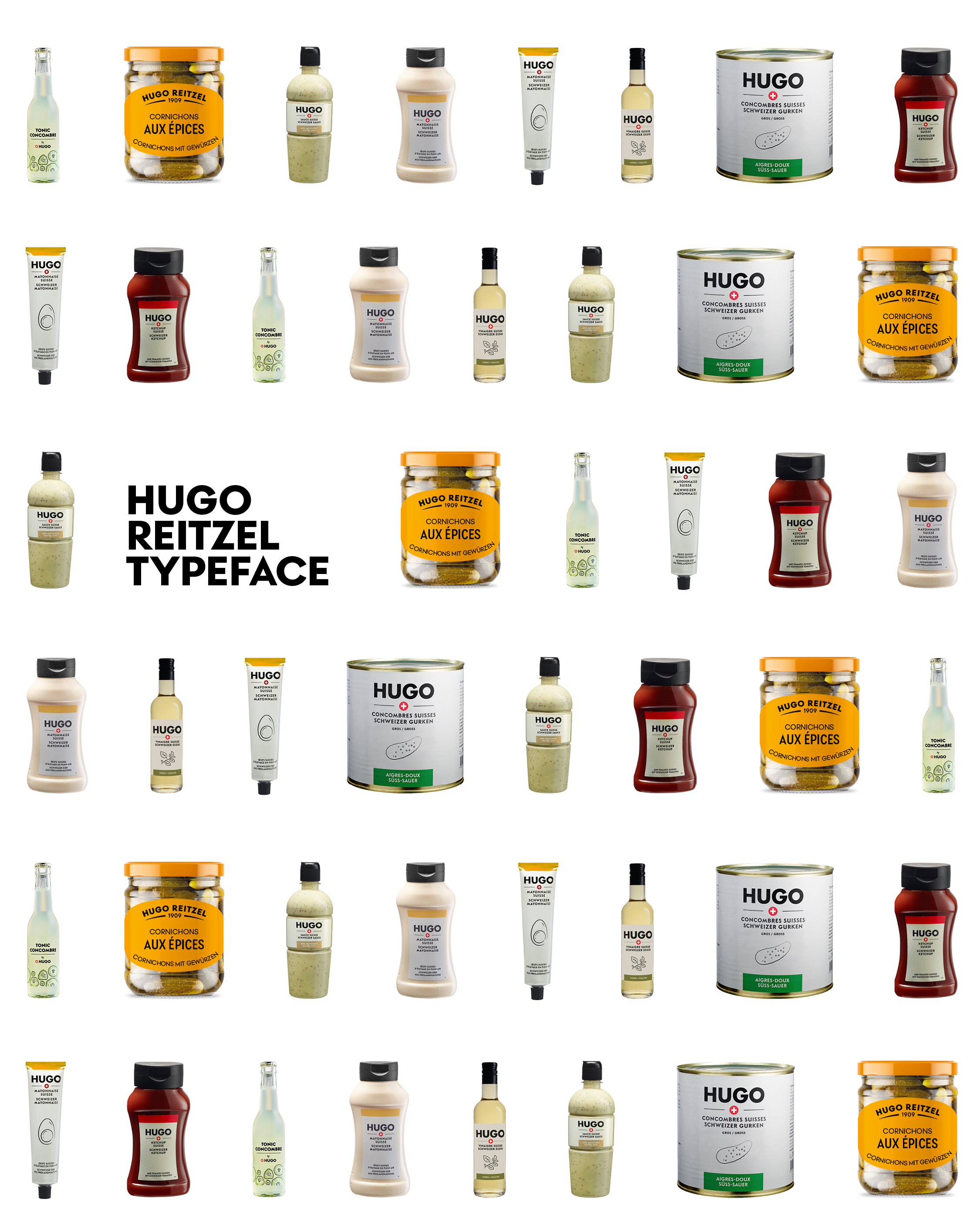 Hugo Reitzel brand application on products